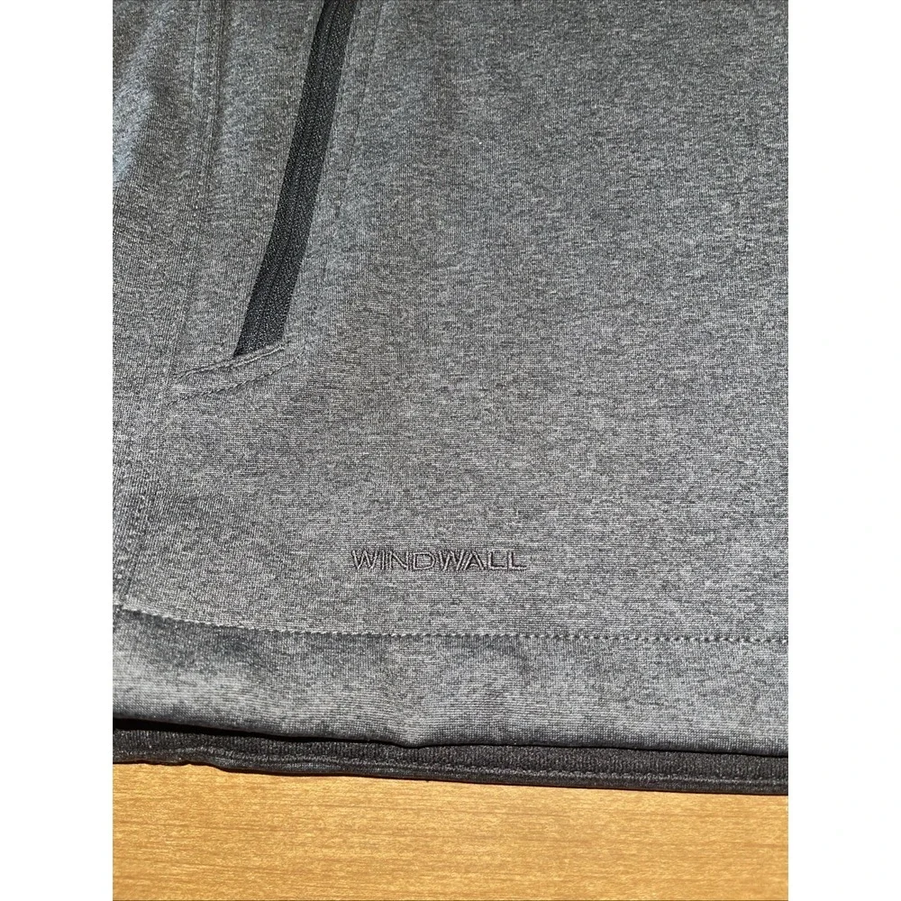 The North Face Windwall Vest Men 3XL Gray Heather Full Zip Pockets Hiking Preppy